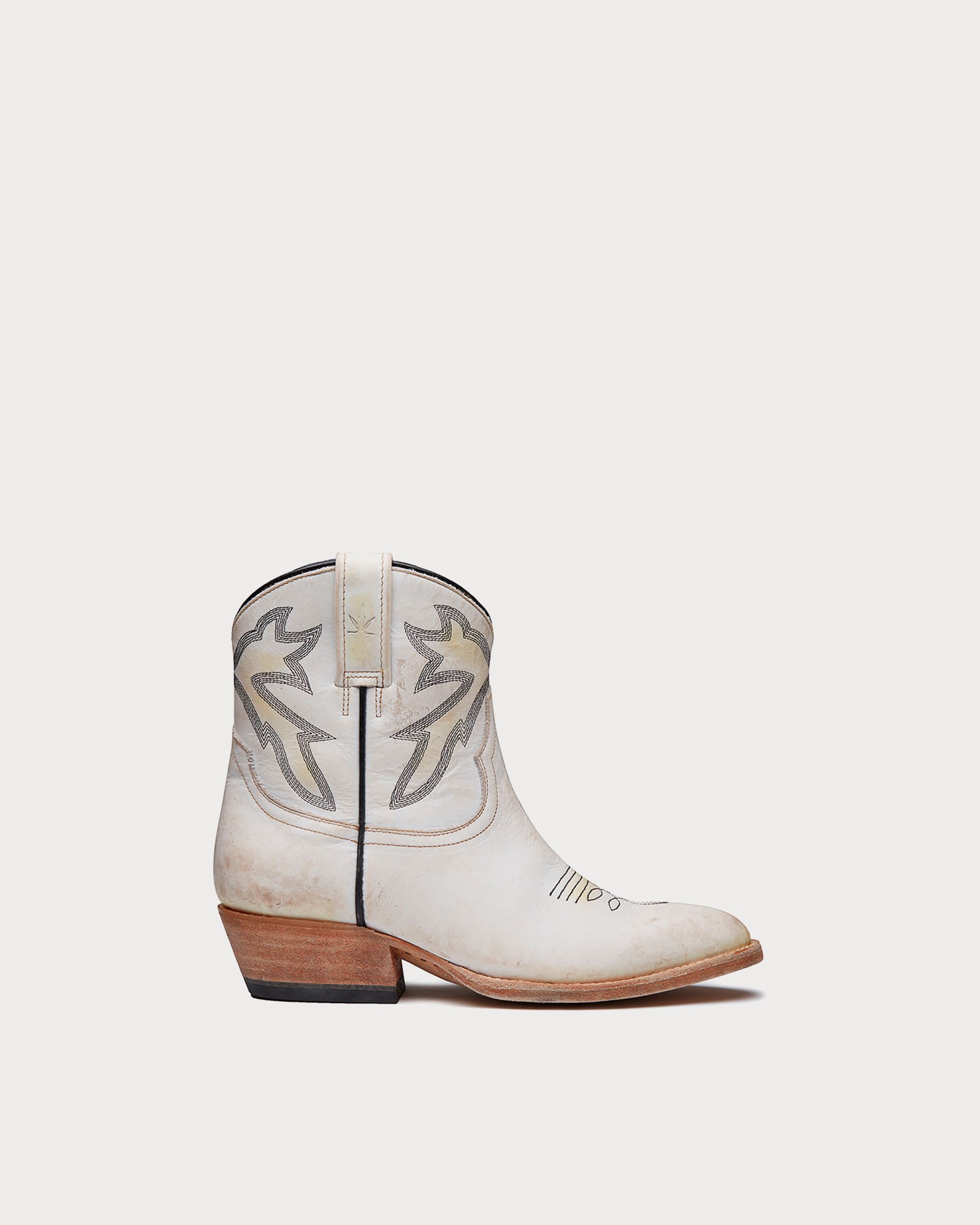 White western ankle boots